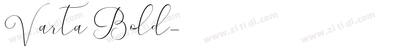 Varta Bold字体转换